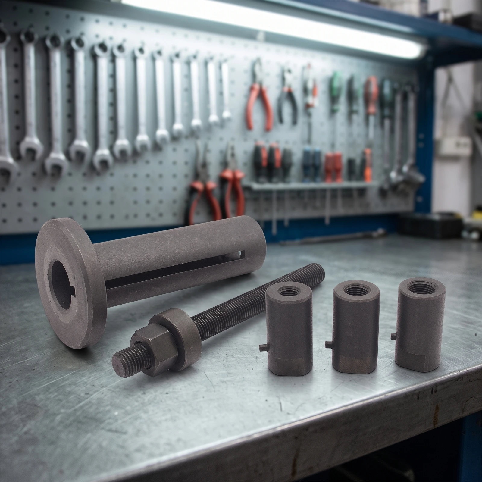Crankshaft Installation Tool Threaded Crankshaft Installer Machined for Mechanics Home Mechanics Motorcycle Repair Engine Assemb