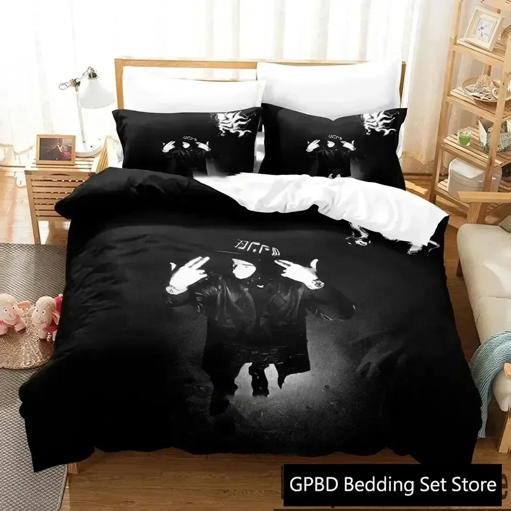 3D Print Yeat Rapper Bedding Set Double Twin King Duvet Cover Comforter Pillowcase Boys Girls Adults Bedroom