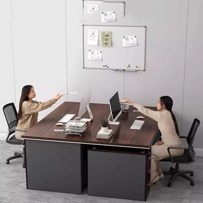 Luxury Modern Office Desk Computer Conference Portable Storage Office Desk Shelves Aesthetic Mesas Escritorio Hotel Furniture