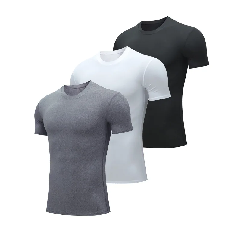 

Men's T-shirts Sports Running T-shirt Color Block Men Quick-drying Breathable Short Sleeve Round Neck Active Tee Outdoor Workout