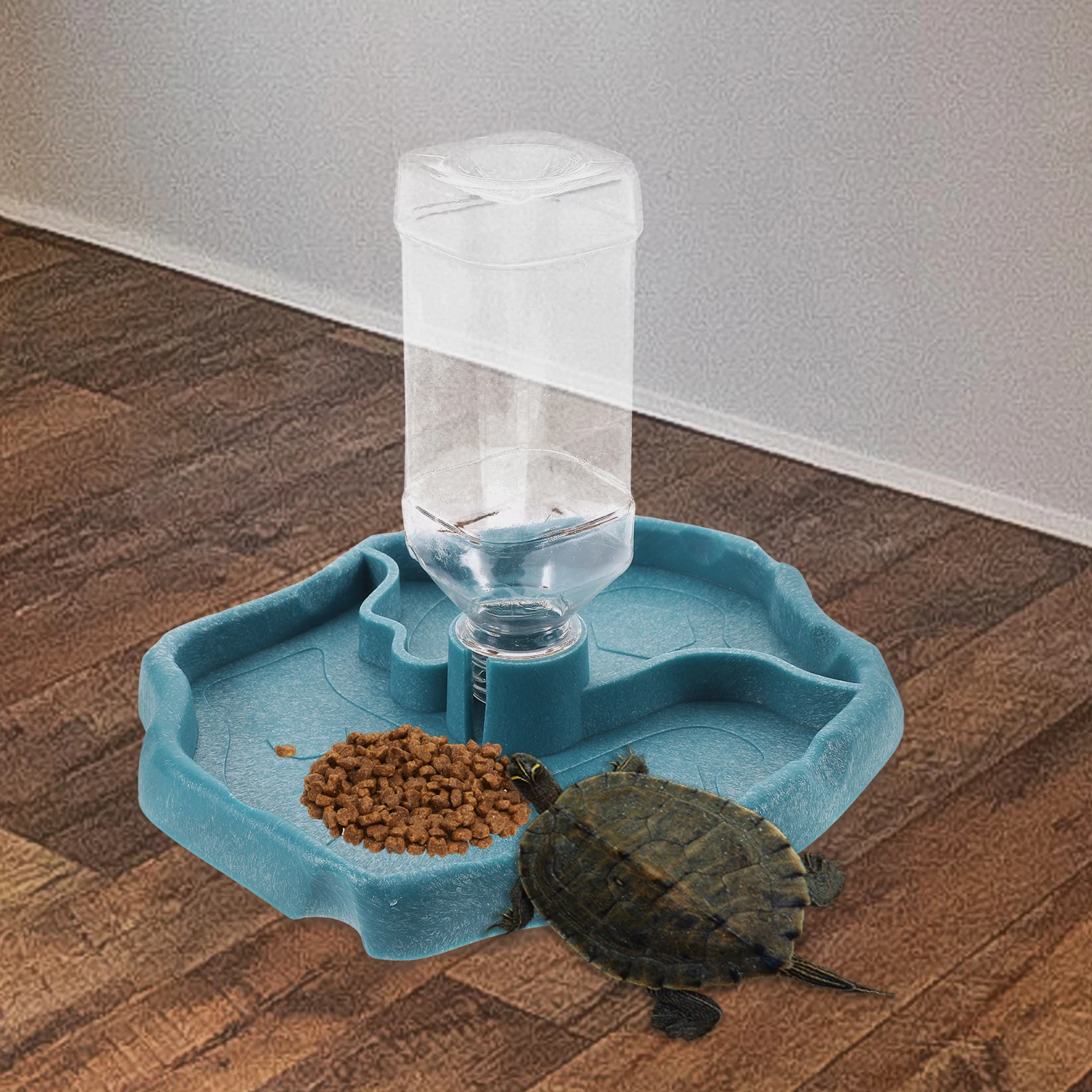 

Automatic Water Feeder Durable Plastic Easy Clean Reptile Turtle Bowl Feeding Dish Pet Supplies Food Grade Safe Long Lasting