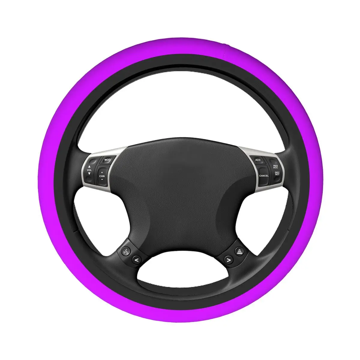 38cm Car Steering Wheel Covers Deep Purple Soft Solid Color Braid On The Steering Wheel Cover Car-styling Automobile Accessory