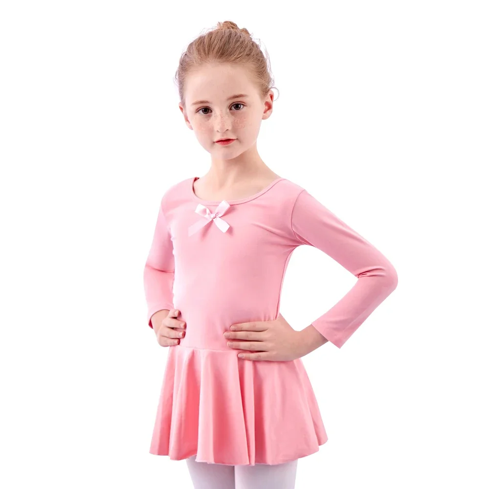 長袖レオタード女の子幼児キッズダンスバレエ体操ボディスーツ衣装レオタード