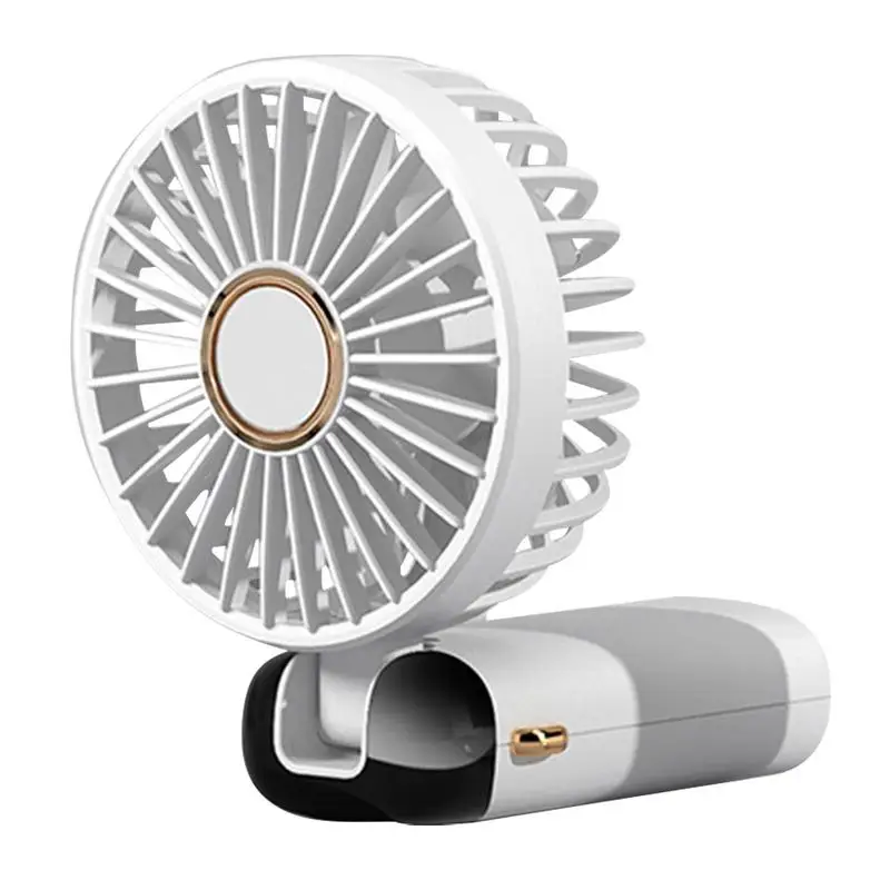 

Mini Handheld Fan With 5 Speeds USB Charging Hangable Neck Fan LED Digital Display For Outdoor Sport Workplace Desk Fan