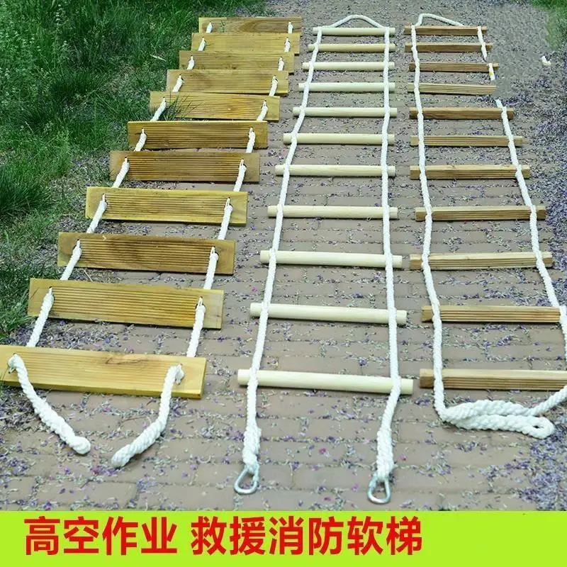 Custom-made fire escape rope ladders, 10m 15m rope ladders; marine rescue ladders; climbing ladders; and rescue rope ladders.