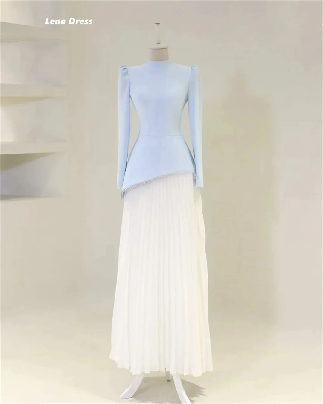 Lena Custom Made Prom Dresses 2025 Evening Dress Luxury Elegant Evening Dresses for Special Occasions Long Sleeves Ball Gowns image 3