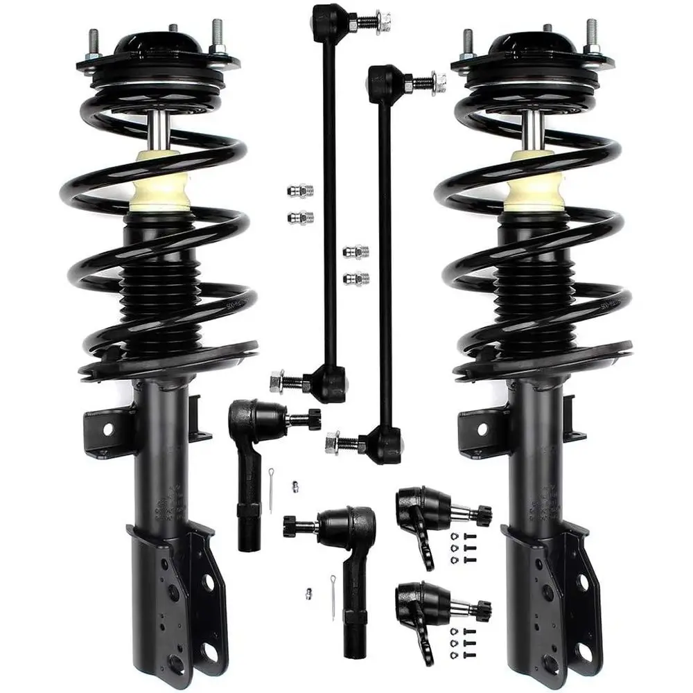 

Suspension Kit for 2008-2016 Vehicles: Front Strut Spring Assembly, Stabilizer Bar, Link, Tie Rod, Ball Joint