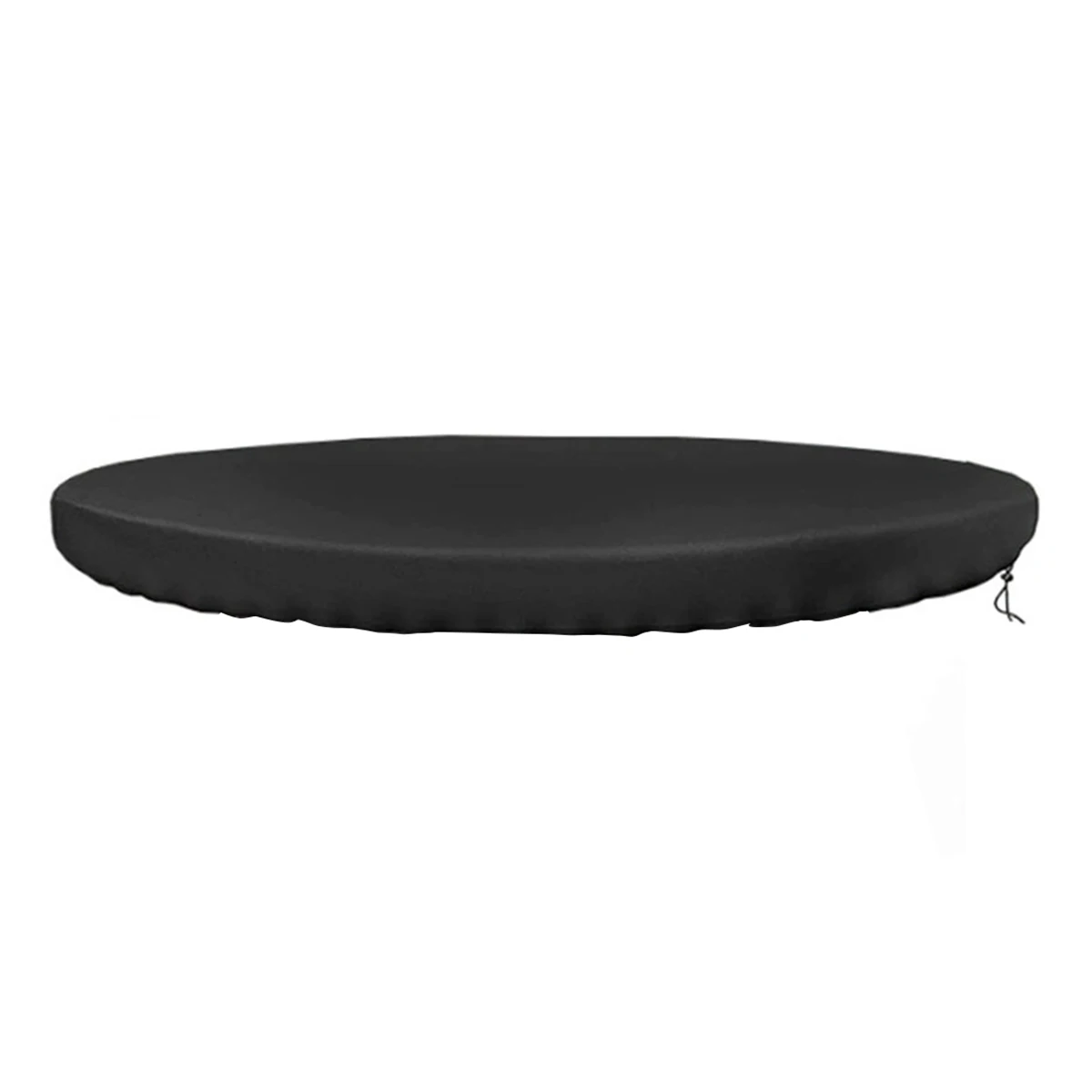 Diameter 100cm Black Oxford Cloth Fire Pit Table Cover Outdoor Dustproof Barbecue Fire Pit Top