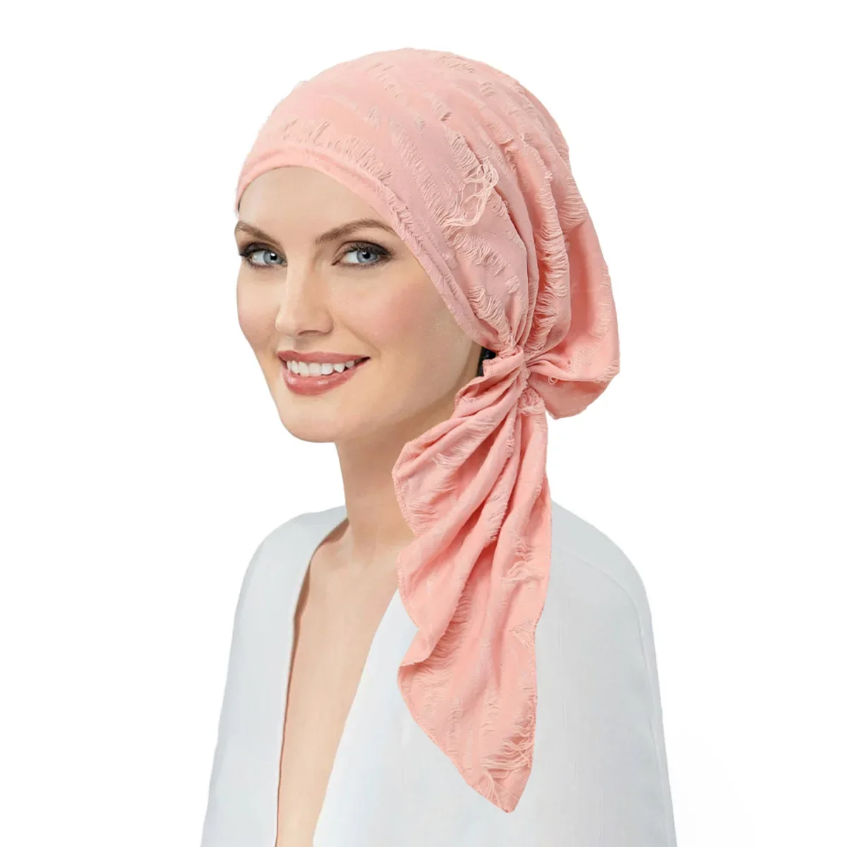 Femmes Hijab respirant plissé foulard perte de cheveux chimio casquette Turban pré-attaché foulard musulman tête enveloppement Bandanas Turbante Mujer
