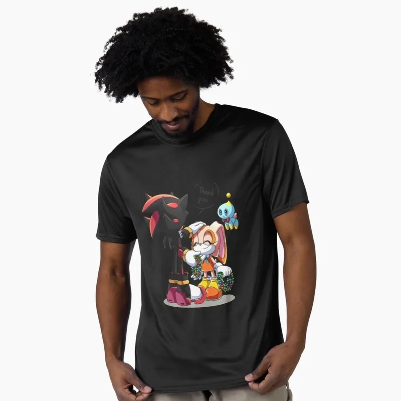 Thank You 90s Cartoon Series Sonic The Hedgehog Shadow Gift t shirt Vintage Racing Anime Graphic Tee Y2K clothes US Size S-6XL