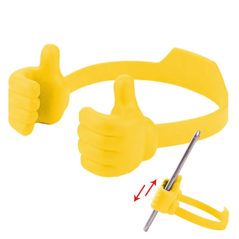 Pemegang ponsel jempol, dudukan telepon seluler cerdas, dudukan tampilan Tablet berdiri, pemegang telepon seluler