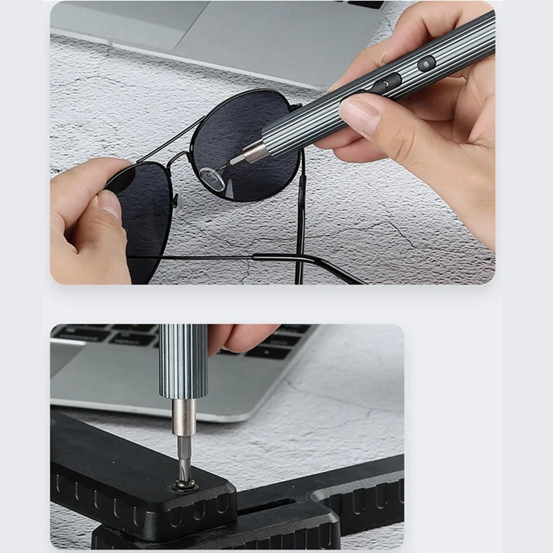 Chave de fenda elétrica pequena, mini kit de chave de fenda elétrica 36 em 1, para pc rc laptop telefone computador eletrônica