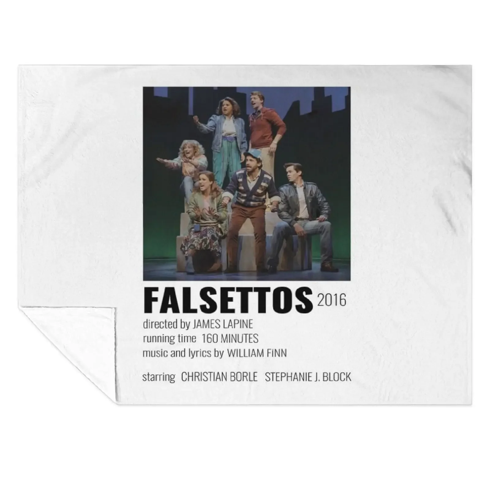 

Falsettos Musical Poster Throw Blanket Custom Blankets For Bed Hairy Giant Sofa Blankets