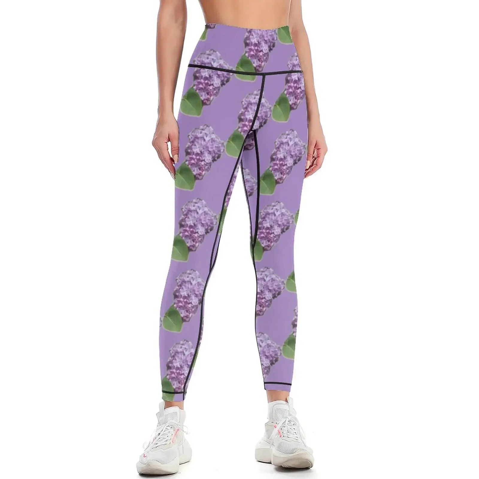 

Spring Lilac Leggings gym top sports tennis for Fitness woman Leginsy push up Womens Leggings