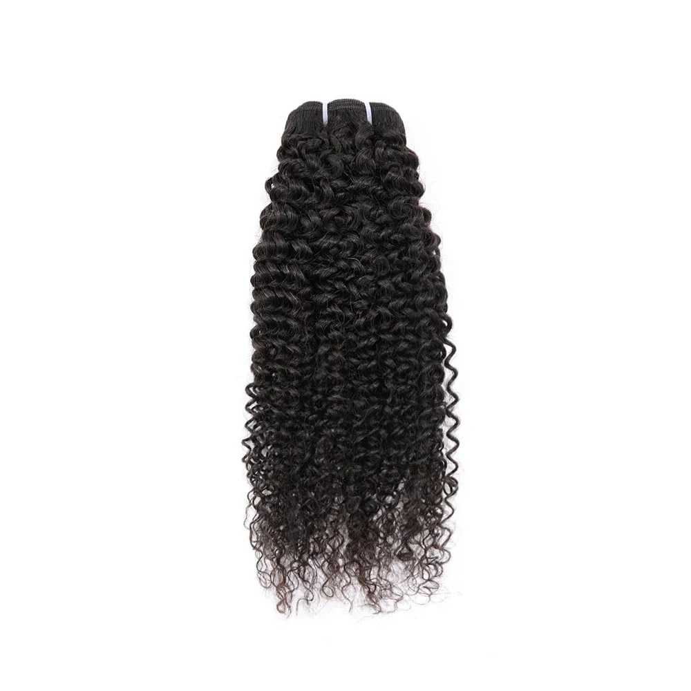 Brésilien Virgin Kinky Curly Bundle Deals caution Curl Bundles de cheveux humains Deep Curly Extension de cheveux naturels de Bundles12-28 pouces