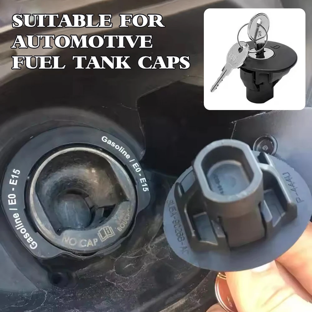 Fuel Tank Plug Cap,8u5z9c268b Locking Gas Cap,Plug Cap With 2 Keys,Heavy-Duty Durability Car Accessories,For Fords F-150s