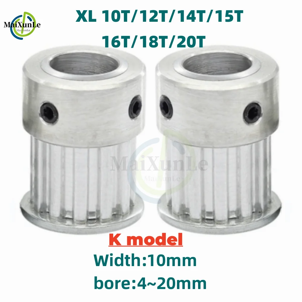 

XL K-model 10/12/14/15/16/18/20T Timing Pulley Bore 6~20mm Pitch 5.08 mm Aluminum Pulley Width 11mm For 10mm XL Timing Belt