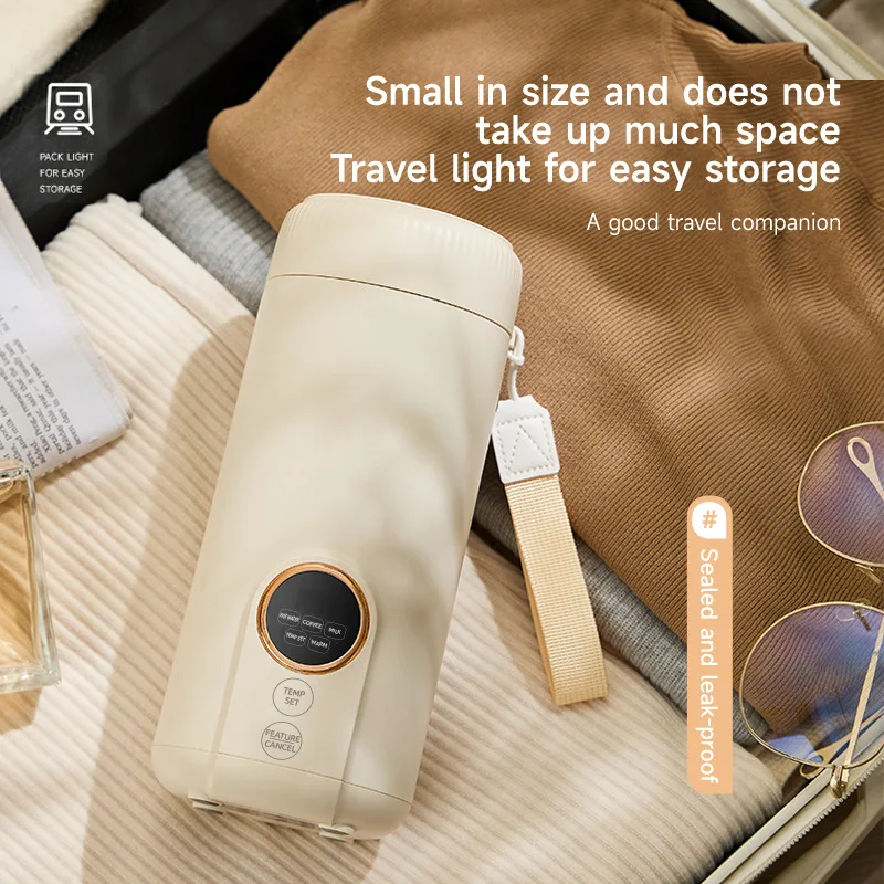 غلاية كهربائية محمولة 550 مللي كوب تسخين كهربائي 316 الفولاذ المقاوم للصدأ إبريق الشاي الذكي قابل للتعديل درجة الحرارة كوب ماء صغير 220 فولت