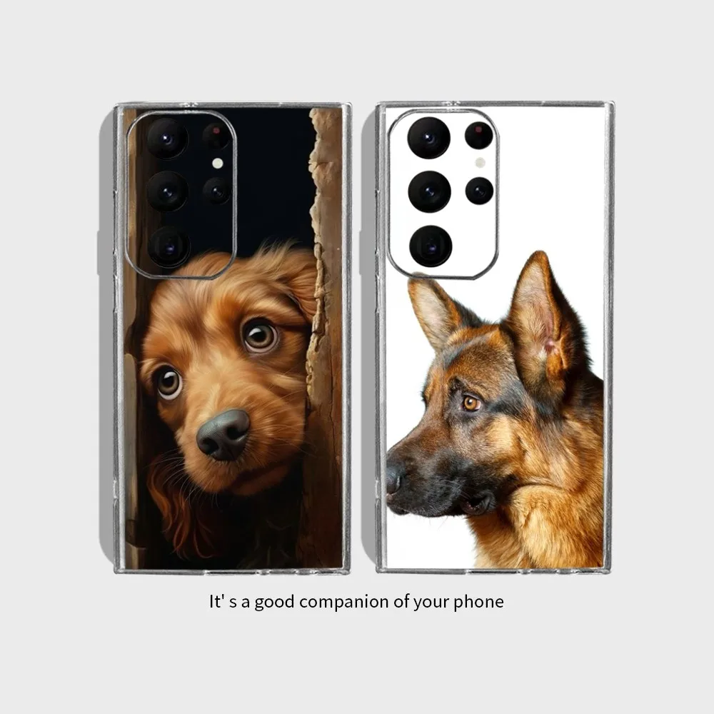

Cat Dog High Five Silicone Phone Case for Samsung Galaxy S24 Ultra S22 S23 Ultra S21 S20 5G Protective Silicone TPU Funda