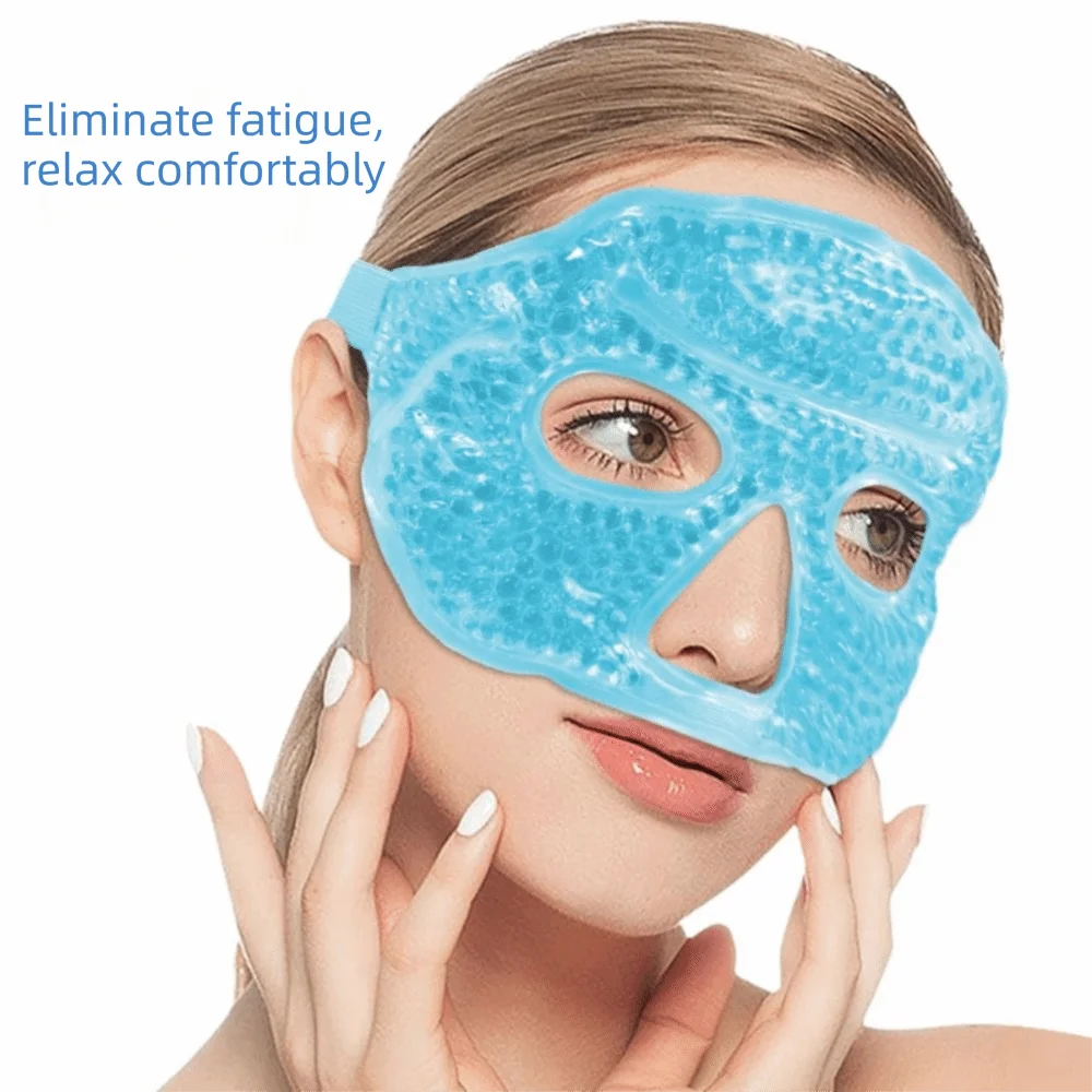 NEW Gel Beads Compress Ice Gel Eye Face Mask Reusable Cold and Hot Heat Sleeping Ice Pack Skin Care Tool Cooling Eye Mask 2026 view 2