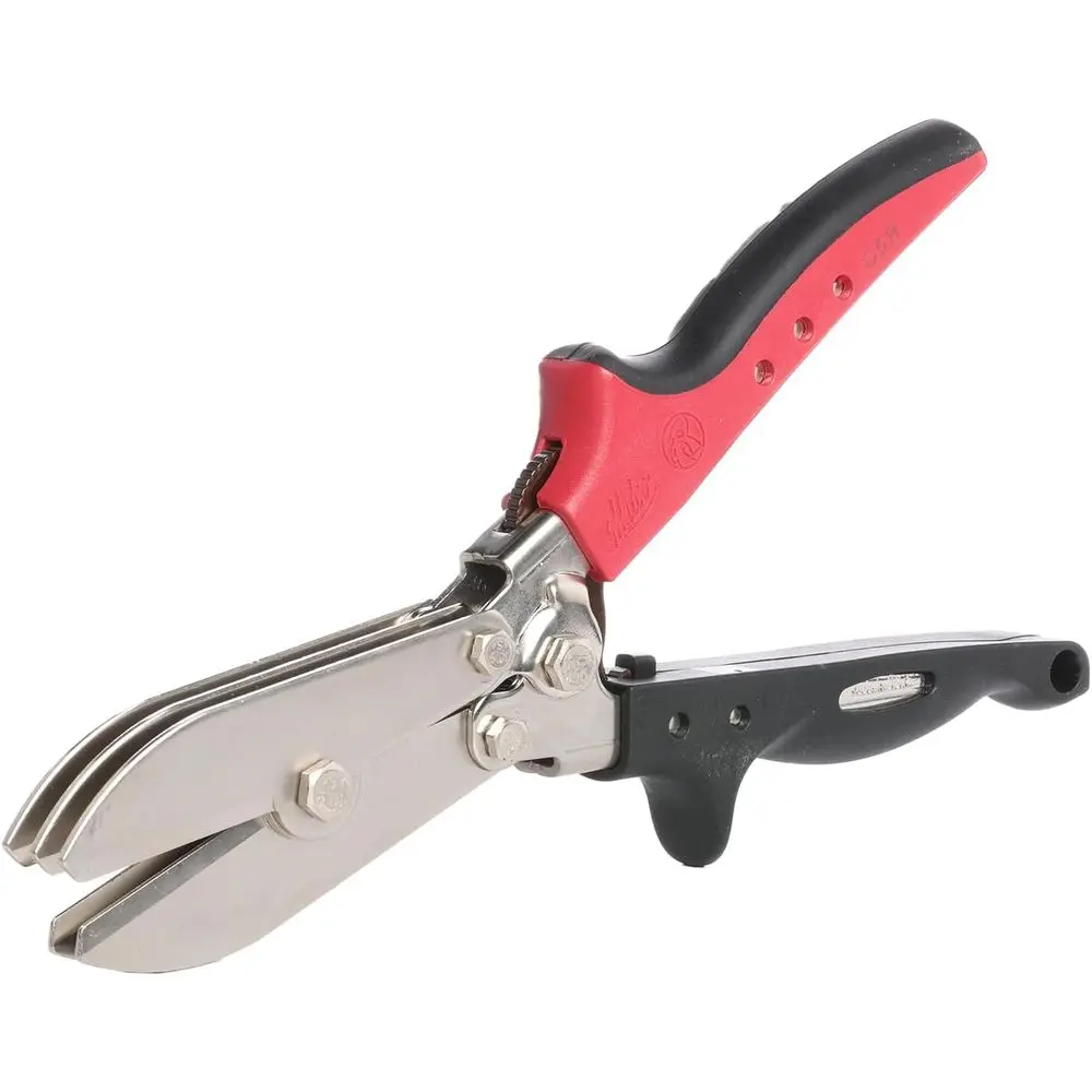 

5-Blade Crimping Tool for Leak-Free Round Duct and Stove Pipe Crimps, Compound Leverage, Ergonomic Grip