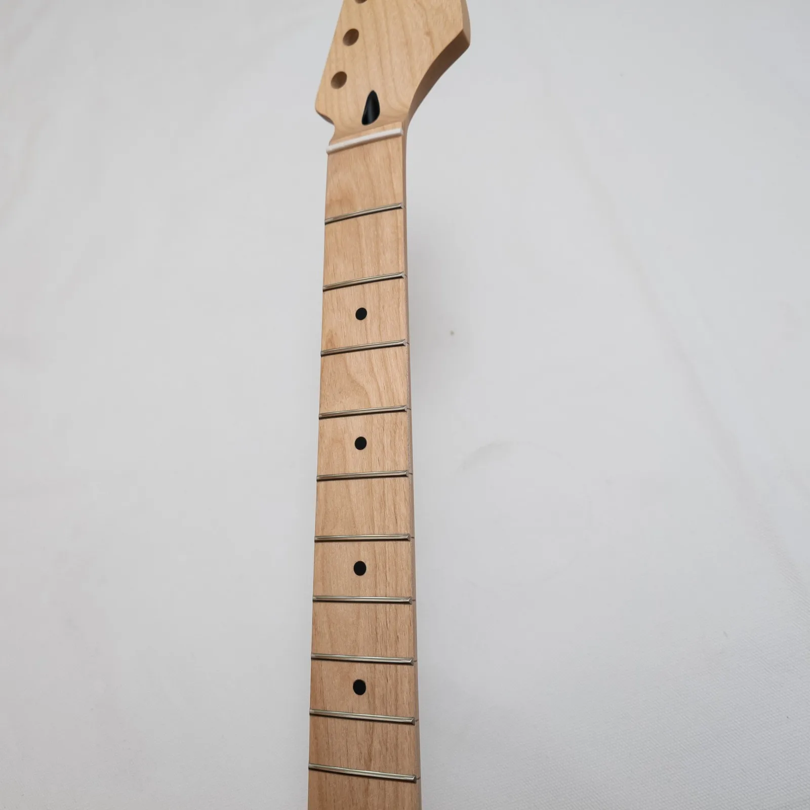 

Matte Maple Guitar Neck 25.5 Inch Maple Fingerboard 22 Medium Jumbo Frets Modern C Bone Nut