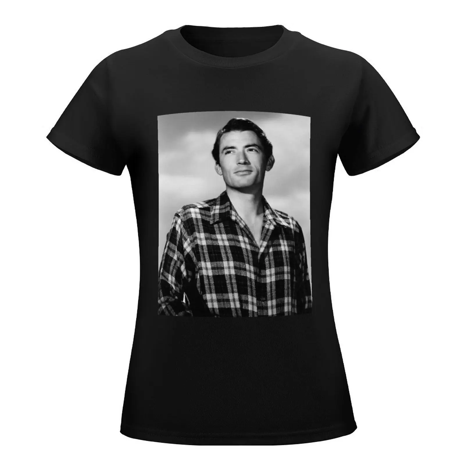 Gregory Peck T-Shirt blacks aesthetic clothes shirts graphic tees Female clothing tshirts for Women