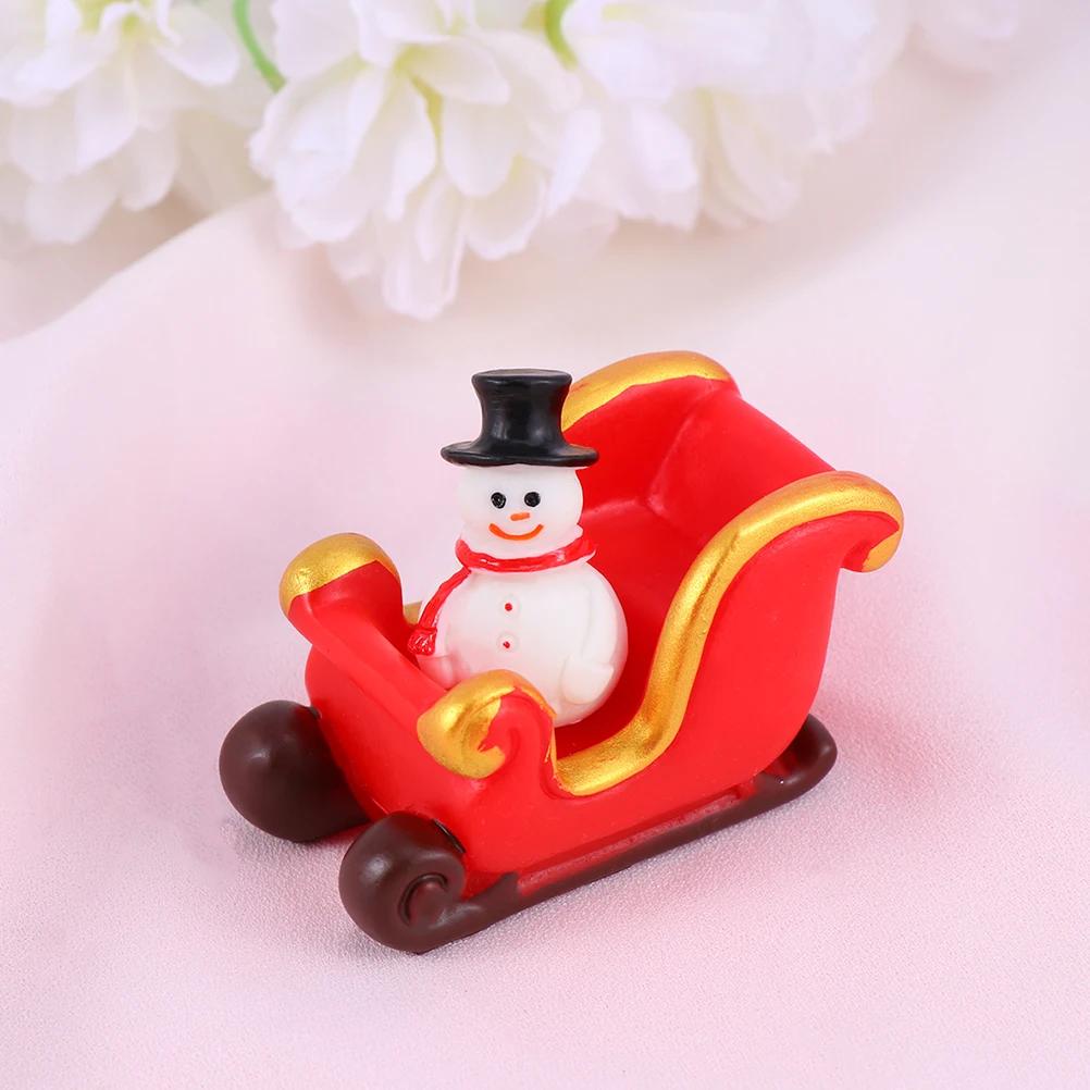 

10 Pcs Snowman Elk Decoration Christmas Desktop Adornment Resin Ornaments Tree Fillers Outdoor Xmas Decorative Supply