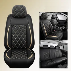 Full Surrounded Auto Chair Protector Accessories Nappa Leather Car Seat Cover Set Universal Vehicle Seat Cushion Front/Rear Seat