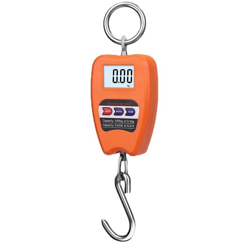 Electronic Luggage Scale LCD Display Travel High Accurate Handheld Weighing Tool Hook Hung Scale Compact Crane Scale