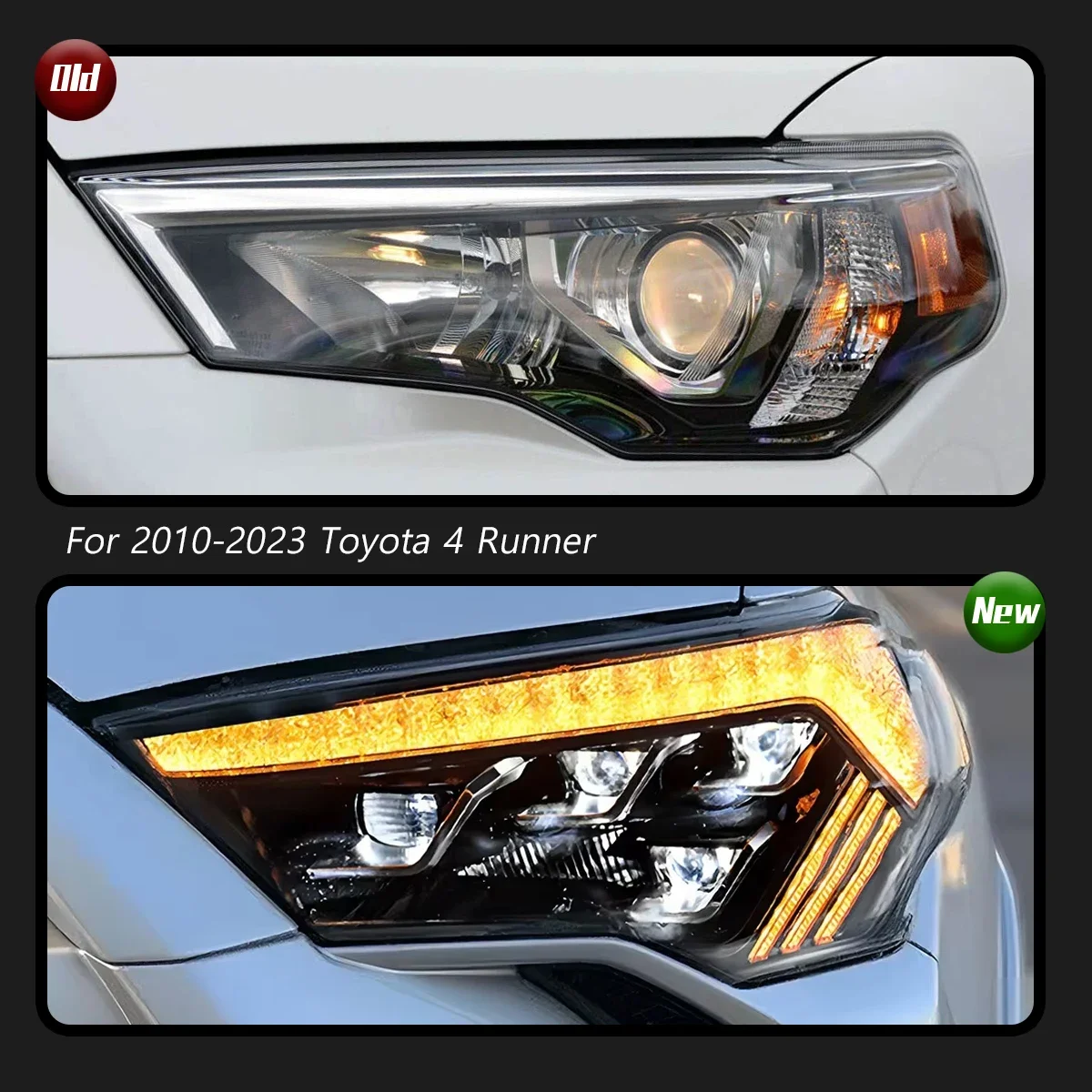 

TYPY New LED Head Lamp Upgrade Modified For Toyota 4Runner Headlight 2010-2023 Dynamic Signal Head Lamp Auto Accessories