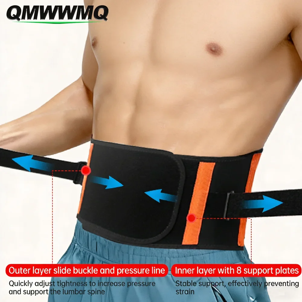 1PC Lumbar Back Brace Belt, Invisible Back Support Under Clothes, Professional Waist Support for Scoliosis, Slipped Disc