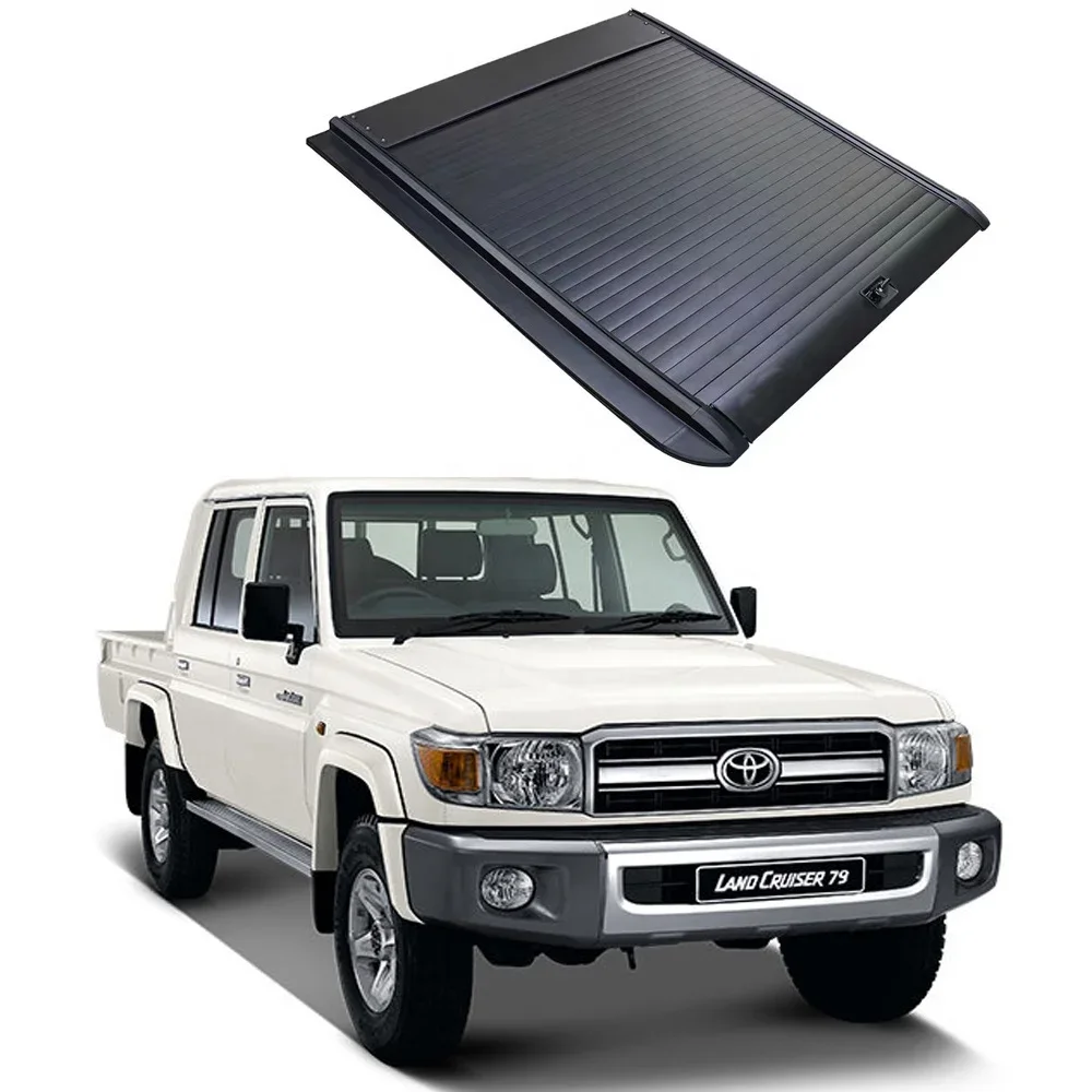 Pickup Waterproof Manual Truck Bed Tonneau Cover Roller Lid Retractable Hard  for Chevrolet Colorado Black