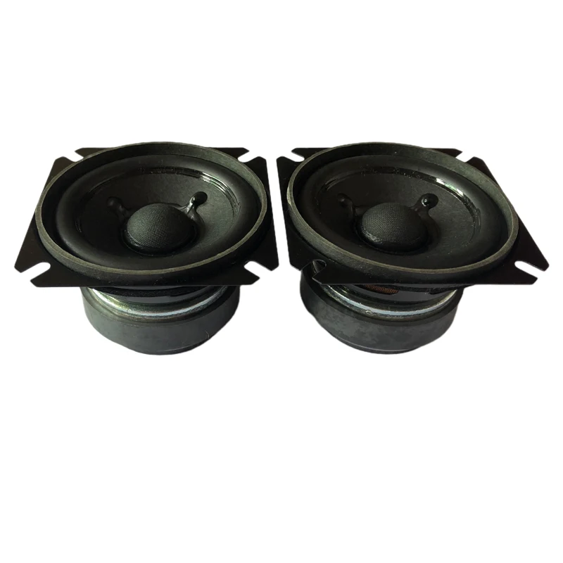 2pcs 2.5 Inch 67MM Portable Audio Speakers Unit 4 Ohm 15W Full Range Sound Loudspeaker Rubber Edge For Home Theater DIY