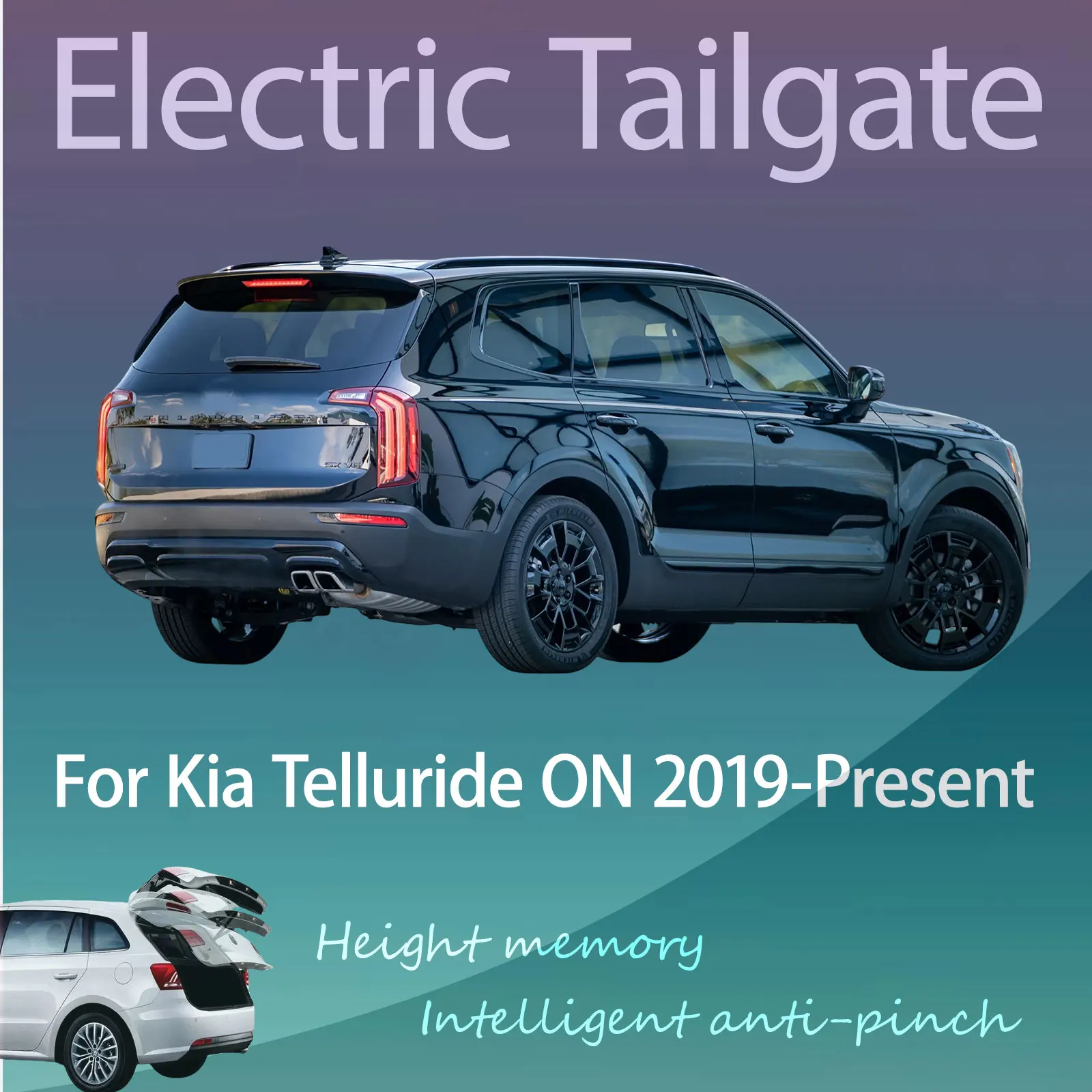 For Kia Telluride ON 2019-Present Electric Modified Tailgate Intelligent Height Automatic Lifting Key-Controlled