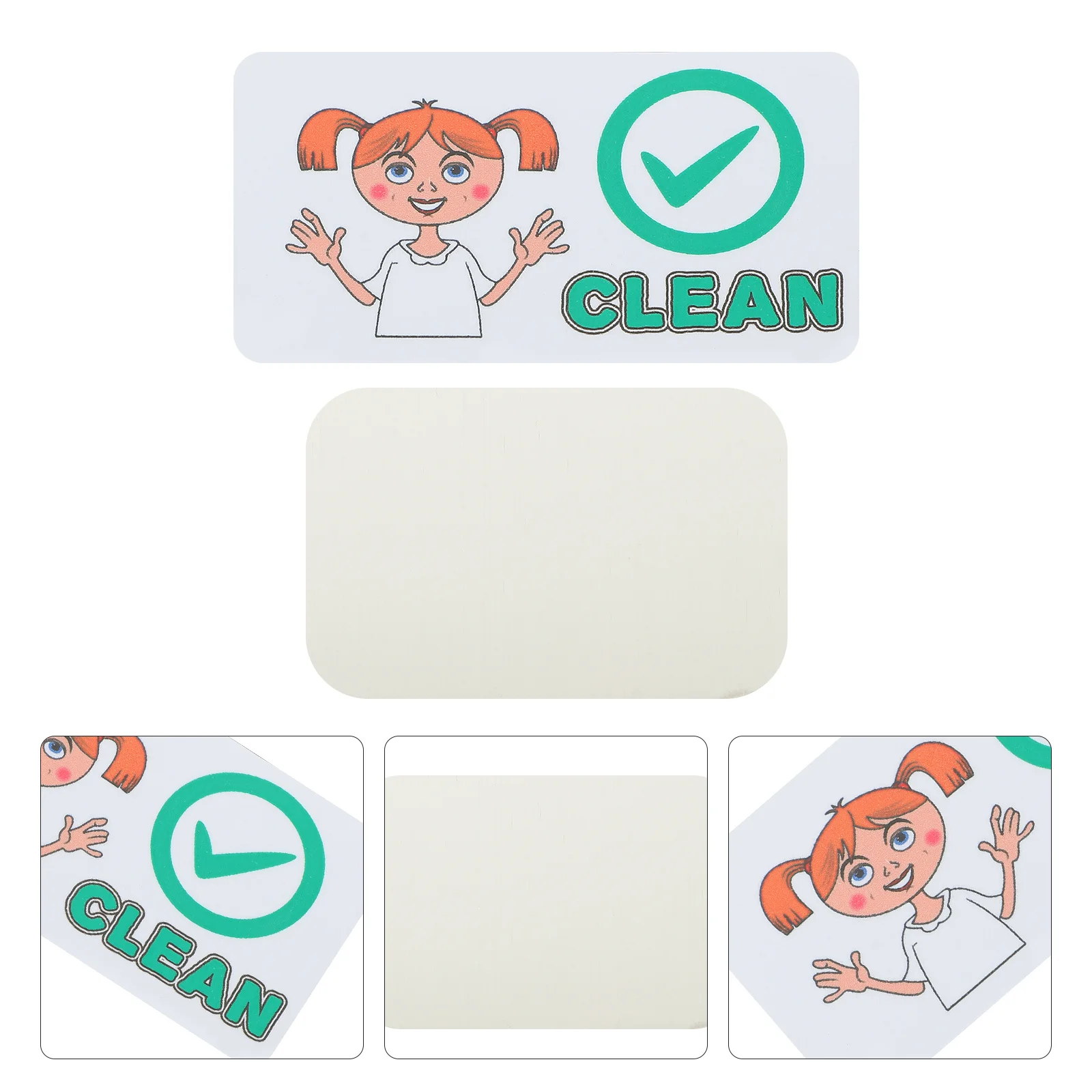 Dishwasher Magnet Clean Dirty Sign Double Sided Washing Machine Indicator Cartoon Kitchen Accessories Magnetic Guide for Home