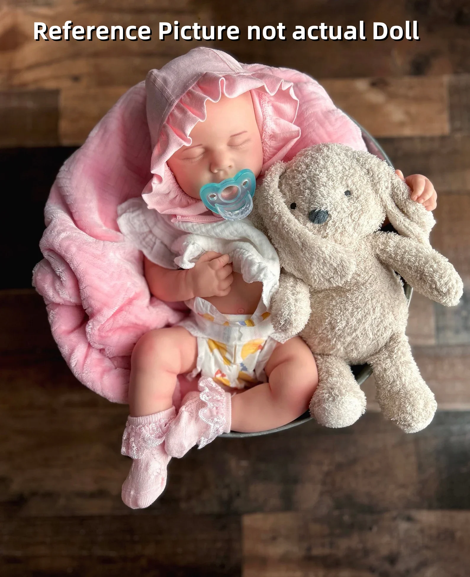 

Можно открыть рот, 18-дюймовая однотонная силиконовая кукла Loulou с закрытыми глазами и окрашенной лысиной кожей, кукла Bebe Reborn для детской игрушки