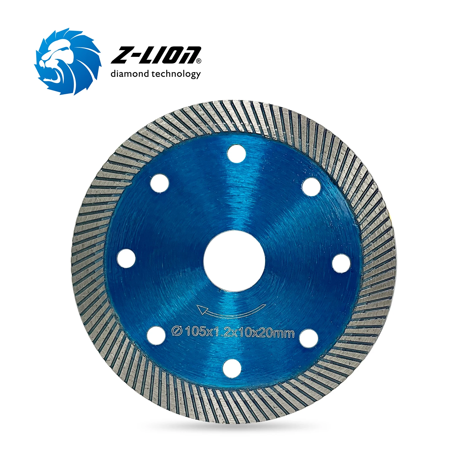 Z-LION Diamond Saw Blade 105/110 MM Cold Pressed Sintered Mesh for Marble Machine, Angle Grinder, Electric Grinder Cutting Disc