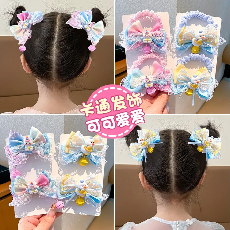 

Children Hair Clips Set Fashionable Fabric Mesh Bowknot Flower Hairpin Bangs Hair Clips Hair Accessories for Girls Headwear SY08