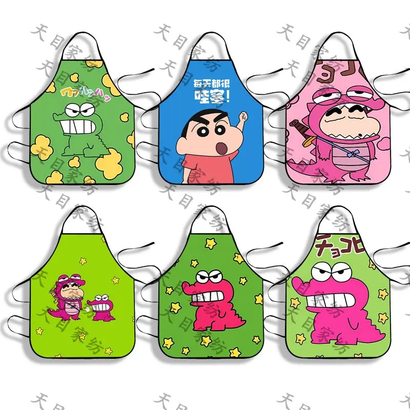 

New Crayon Shin-chan anime cartoon innovative cooking adjustable kitchen high-looking apron cartoon favorite dinner apron gift