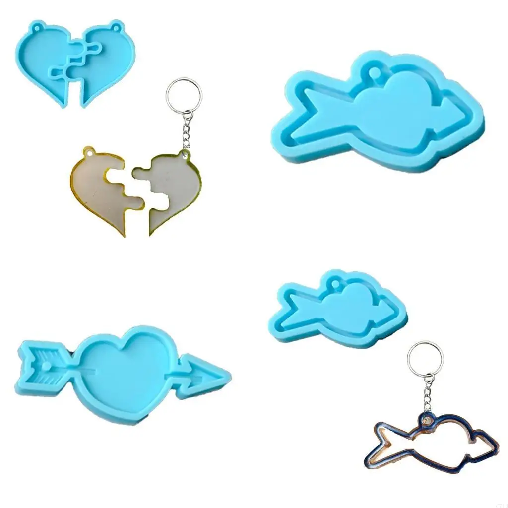 

Брелок на день святого Валентина, форма для эпоксидной смолы, ожерелье, подвески, силиконовая форма, сделай сам, инструмент для