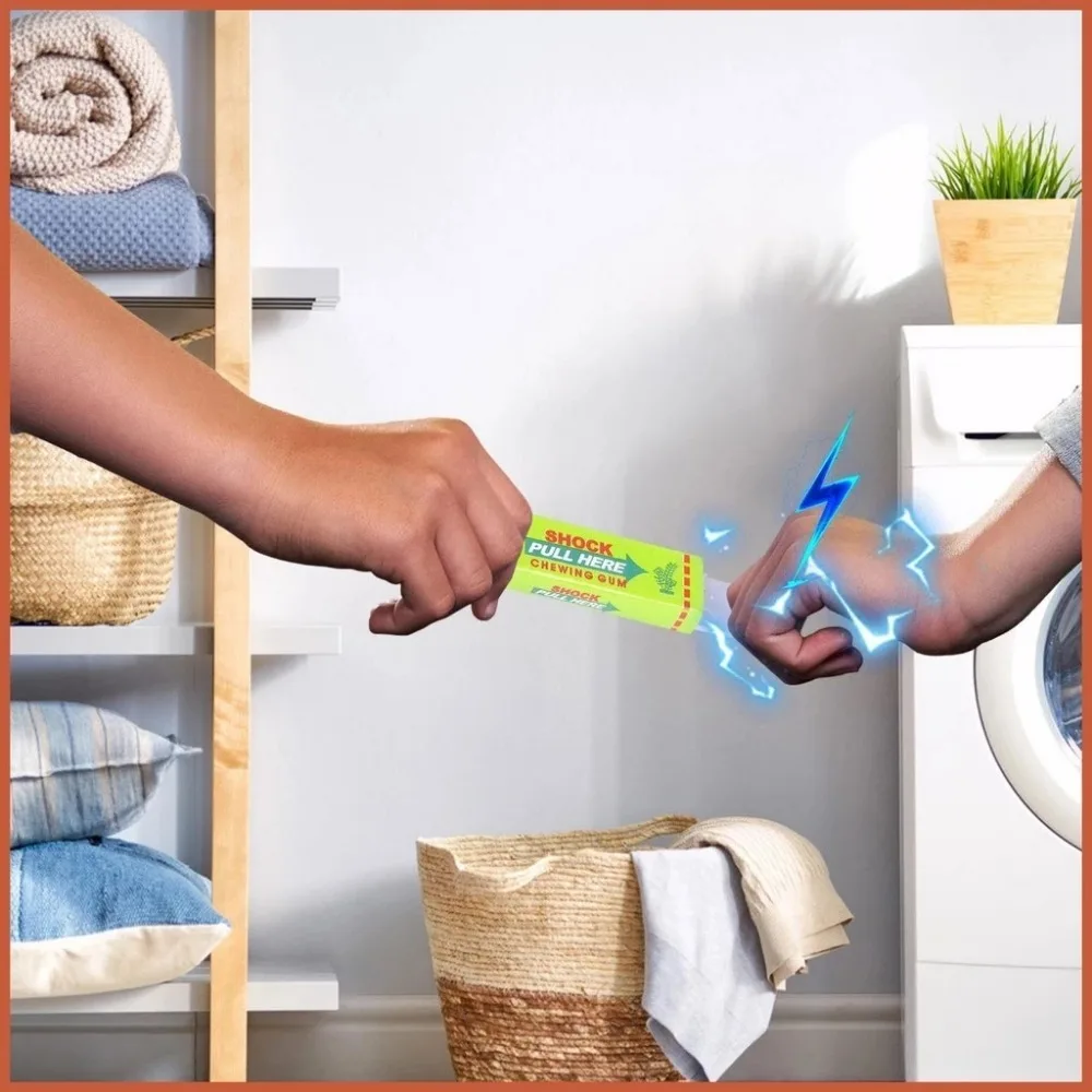 ตลก Anti-stress ความแปลกใหม่ Gum Gripper Prank Trick Prop ไฟฟ้า Shock ของเล่น Shocker ปากกา Gag Gadget ความเครียด Reliever ของเล่น