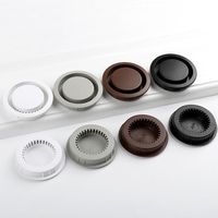 Round Plastic Air Vent Ventilation Furniture Cabinet Closet Invisible Grille Cover Diffuser Ventilation Hole решетка вентиляцион