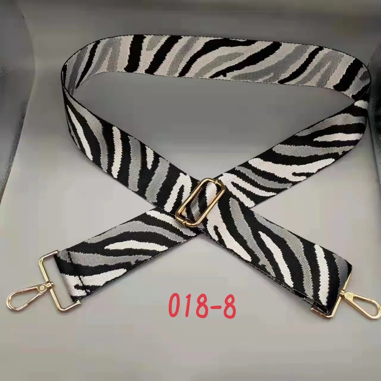 5Cm Colorful Zebra Print Wallet Accessories Bag Chain Replacement Wallet Shoulder Strap Crossbody Strap