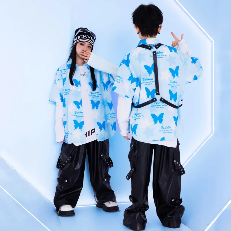 Детские костюмы для мальчиков в стиле хип-хоп, наборы для барабана для девочек, уличные танцевальные джазовые танцевальные костюмы