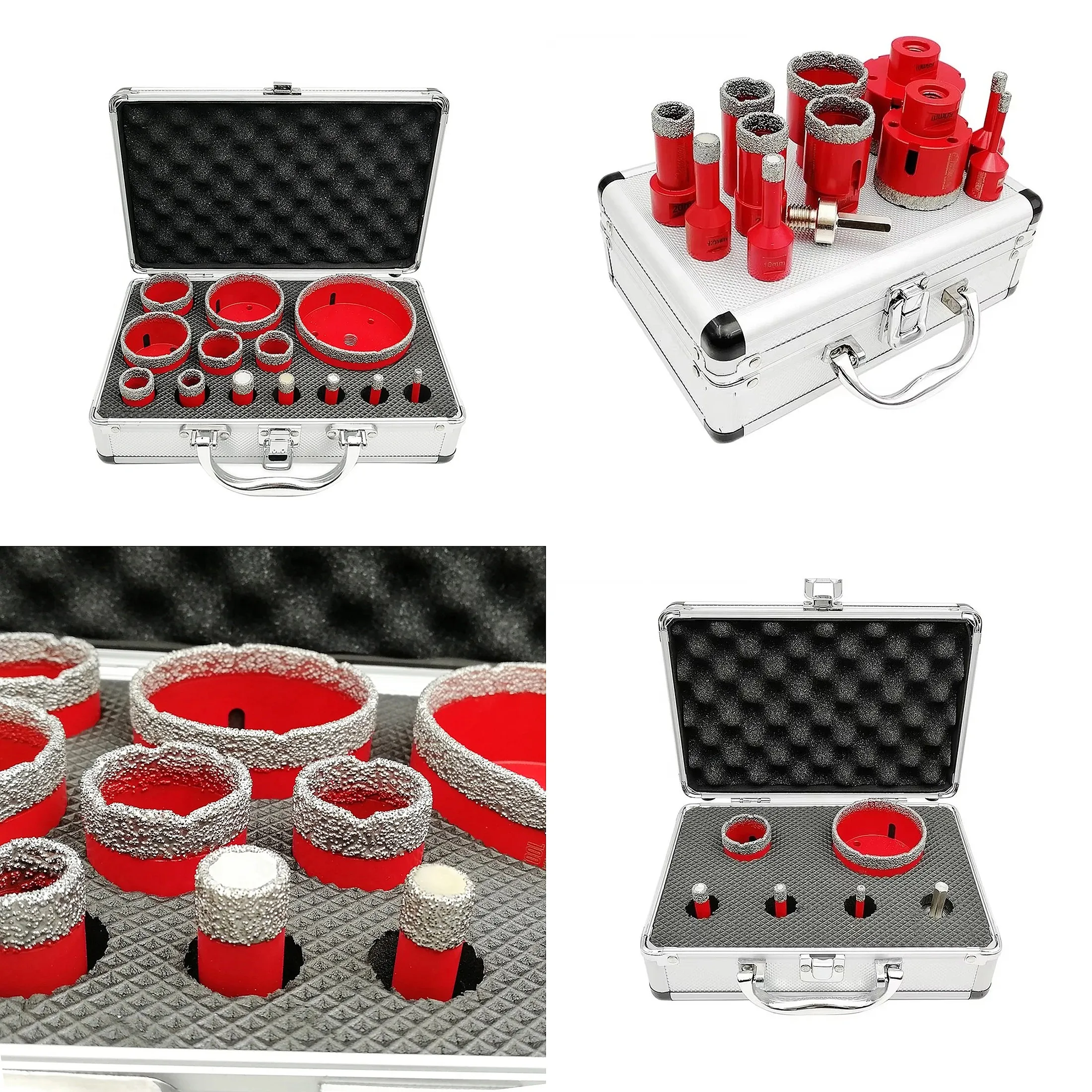 SHDIATOOL 6/8/10/12/16/20/25/30/35/45/55/68/100MM Diamond Drill Bit Set Tile Hole Saw Concrete Drill Bit Masonry Granite Marble