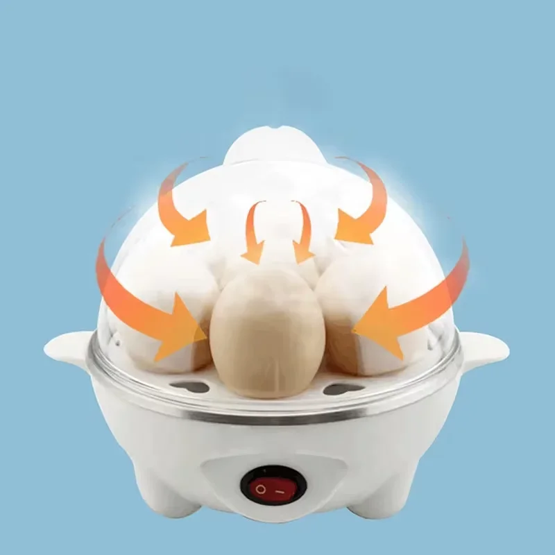 New Multifunctional Electric Egg Cooker Automatic Egg Boiler 7 Eggs Mini Egg Streamer Kitchen Breakfast Machine Mini Egg Boiler