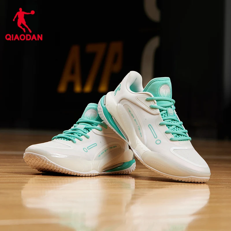 

QIAODAN Men's Basketball Shoes Low Top Rebound Lightweight Running Sports Shoes 2025 Fangs Wear-Resistant Sneakers AM33240188