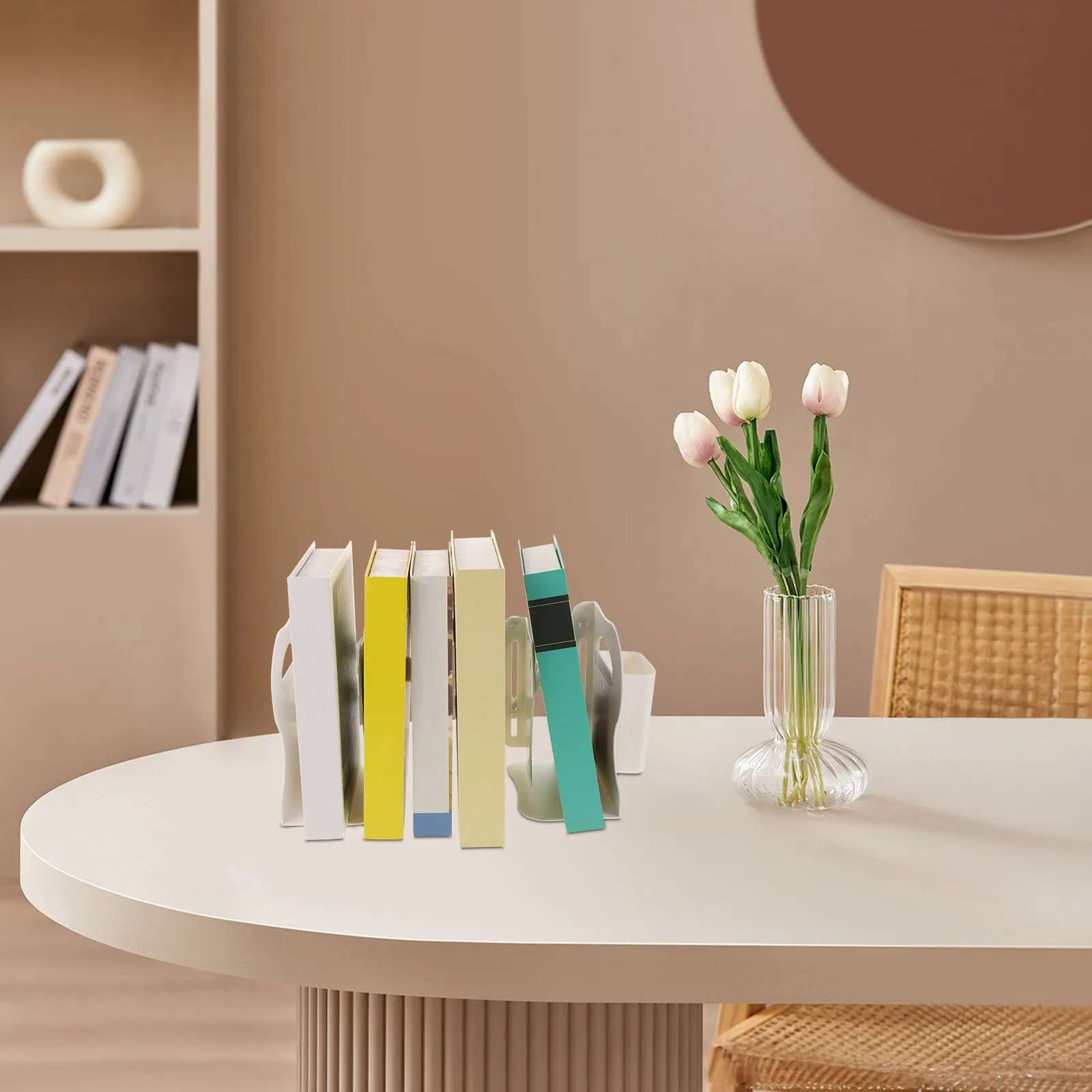 

Foldable Desktop Book Holder for Students Light Plastic Book Stand Organizer for Study Desk Home Office School Shelf