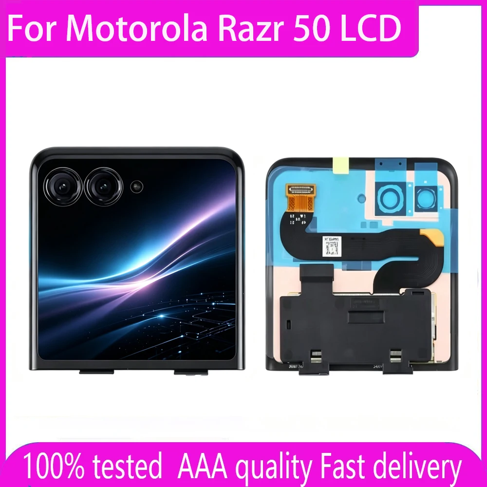 AMOLED For Motorola Razr 50 LCD XT2453-1 LCD Display Touch Screen Digitizer Assembly For Moto Razr 50 LCD Replacement